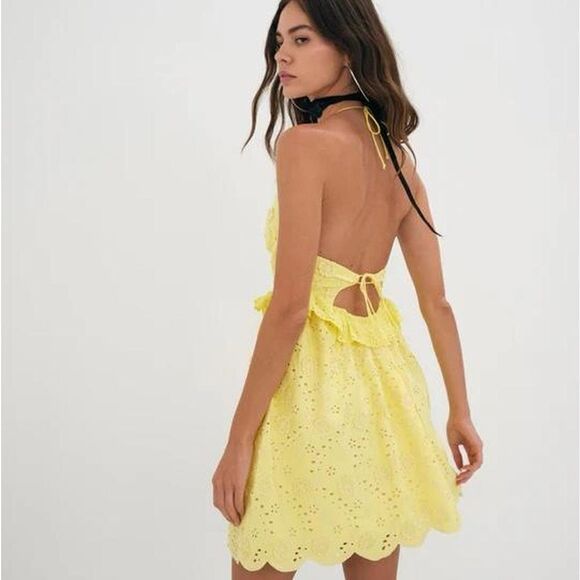 For Love and Lemons Natalia Mini Dress Size Large - Picture 6 of 6